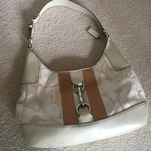 Coach cream purse